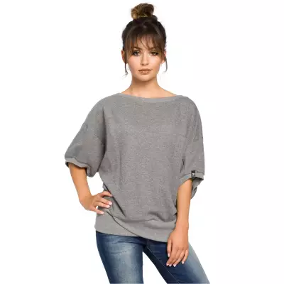 Bluza Damska Model B048 Grey - BeWear