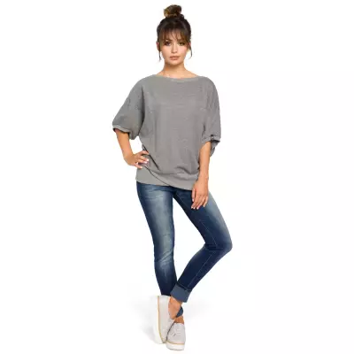 Bluza Damska Model B048 Grey - BeWear