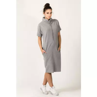 Sukienka Model Irmina 2 Light Grey - Tessita