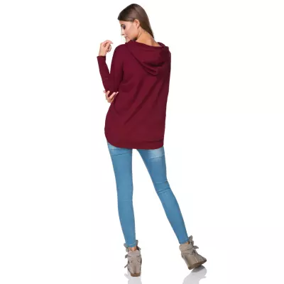 Bluza Damska Model T190/4 Bordo - Tessita