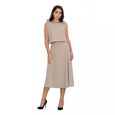 Spódnica Komplet Model M578 Beige - Figl