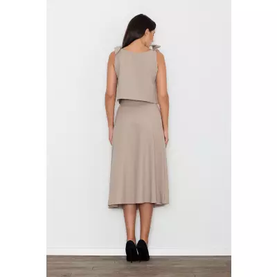 Spódnica Komplet Model M578 Beige - Figl