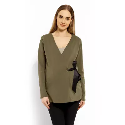 Bluzka Ciążowa Model 1626C Khaki - PeeKaBoo