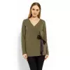 Bluzka Model 1626 Khaki - PeeKaBoo