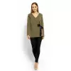 Bluzka Model 1626 Khaki - PeeKaBoo