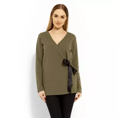 Bluzka Model 1626 Khaki - PeeKaBoo