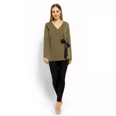 Bluzka Model 1626 Khaki - PeeKaBoo