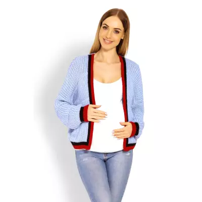 Sweter Ciążowy Model 60004C Sky Blue - PeeKaBoo