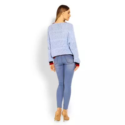 Sweter Kardigan Model 60004 Sky Blue - PeeKaBoo