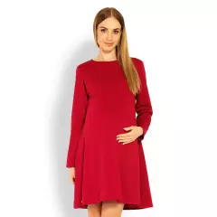 Sukienka Ciążowa Model 1359C Red - PeeKaBoo