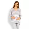 Sweter Ciążowy Model 30057C Sky Blue - PeeKaBoo