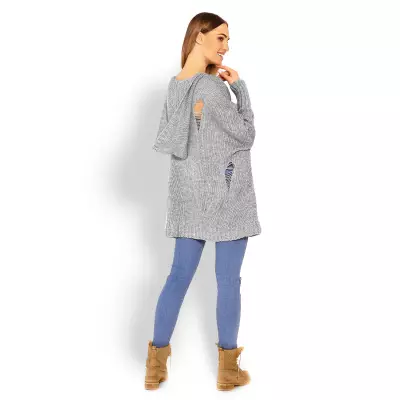 Sweter Damski Model 30055 Grey - PeeKaBoo