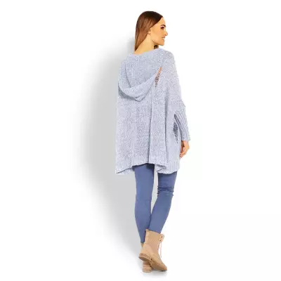 Sweter Damski Model 30055 Sky Blue - PeeKaBoo