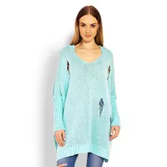 Sweter Damski Model 30055 Mint - PeeKaBoo