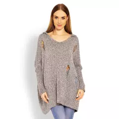 Sweter Damski Model 30055 Cappuccino - PeeKaBoo