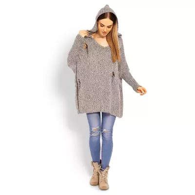 Sweter Damski Model 30055 Cappuccino - PeeKaBoo