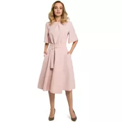 Sukienka Model MOE396 Powder Pink - Moe