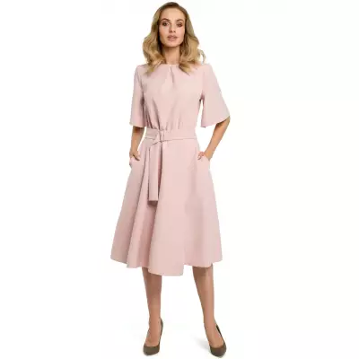 Sukienka Model MOE396 Powder Pink - Moe