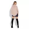 Sweter Ponczo Model 70009 Latte - PeeKaBoo