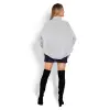 Sweter Ponczo Model 70009 Grey - PeeKaBoo