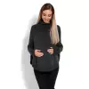 Sweter Ponczo Model 70009C Grafit - PeeKaBoo