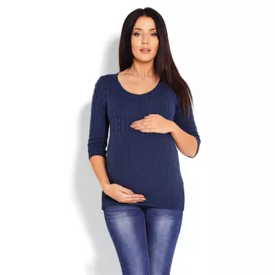 Sweter Damski Model 70008C Petrol Navy - PeeKaBoo