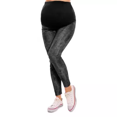 Legginsy Ciążowe Model 1684 Black - PeeKaBoo