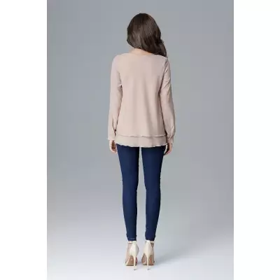 Bluzka Model L020 Beige - Lenitif