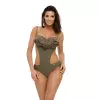 Jednoczęściowy strój kąpielowy Kostium kąpielowy Model Belinda Kaki M-548 Khaki - Marko