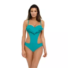 Jednoczęściowy strój kąpielowy Kostium kąpielowy Model Belinda Curacao M-548 Morski - Marko