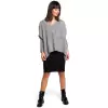 Sweter Damski Model BK018 Grey - BE Knit