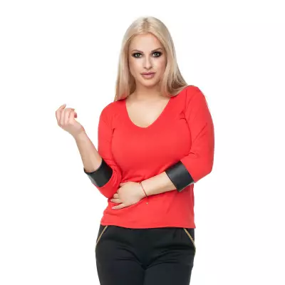 Bluzka Model 0102 Coral - PeeKaBoo