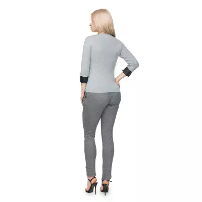 Bluzka Model 0102 Grey - PeeKaBoo