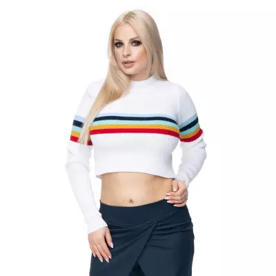 Sweter Damski Model 70015 White - PeeKaBoo