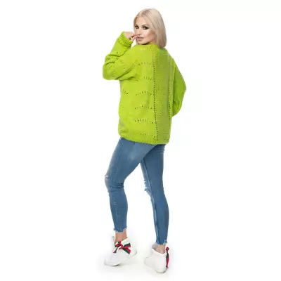 Sweter Damski Model 30059 Limonka - PeeKaBoo