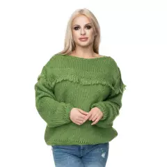 Sweter Damski Model 30062 Green - PeeKaBoo