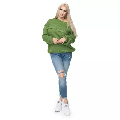 Sweter Damski Model 30062 Green - PeeKaBoo