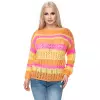 Sweter Damski Model 30060 Pink/Yellow - PeeKaBoo