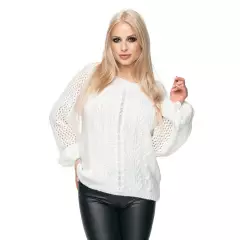 Sweter Damski Model 30061 Cream - PeeKaBoo