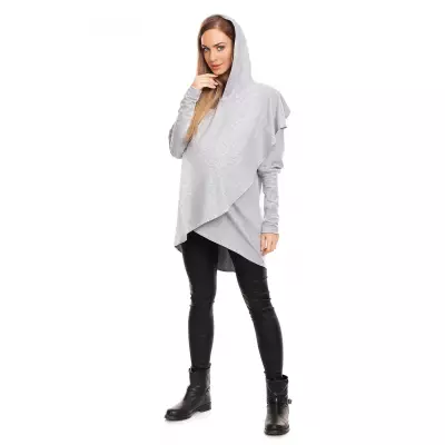 Bluza Ciążowa Model 0146 Grey - PeeKaBoo