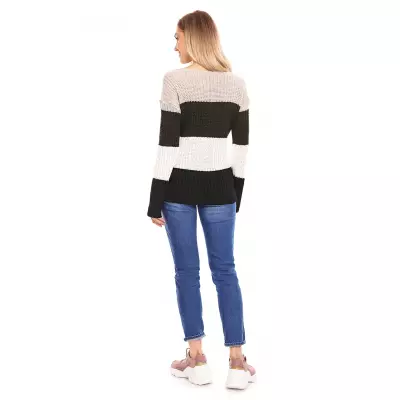 Sweter Ciążowy Model 70019 Khaki - PeeKaBoo