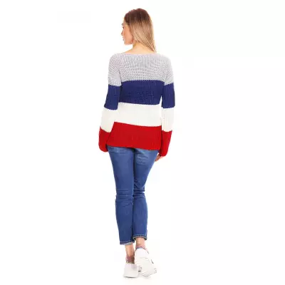 Sweter Ciążowy Model 70019 Jeans - PeeKaBoo