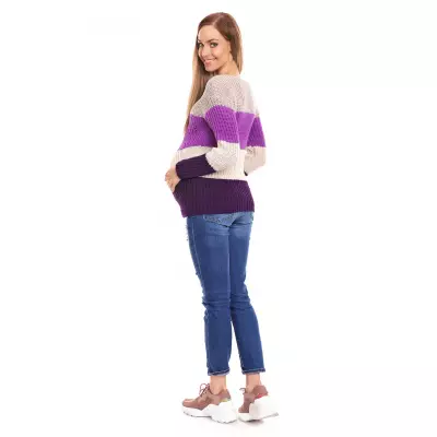 Sweter Ciążowy Model 70019 Violet - PeeKaBoo