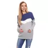 Sweter Ciążowy Model 40023 Jeans - PeeKaBoo