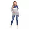 Sweter Ciążowy Model 40023 Jeans - PeeKaBoo