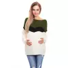 Sweter Ciążowy Model 40023 Khaki - PeeKaBoo