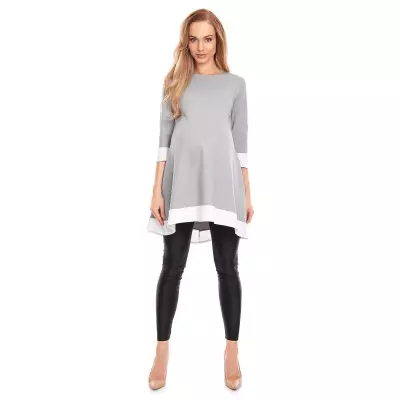 Sukienka Ciążowa Model 0125 Grey - PeeKaBoo