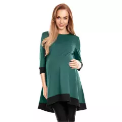 Sukienka Ciążowa Model 0125 Green - PeeKaBoo