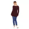 Sweter Ciążowy Model 40029 Bordo - PeeKaBoo