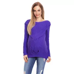 Sweter Ciążowy Model 40029 Violet - PeeKaBoo